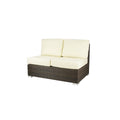 Source Furniture Lucaya Armless Loveseat, Espresso