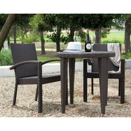 Hospitality Rattan Soho 3 piece Bistro Set 3 PC SET-903-D