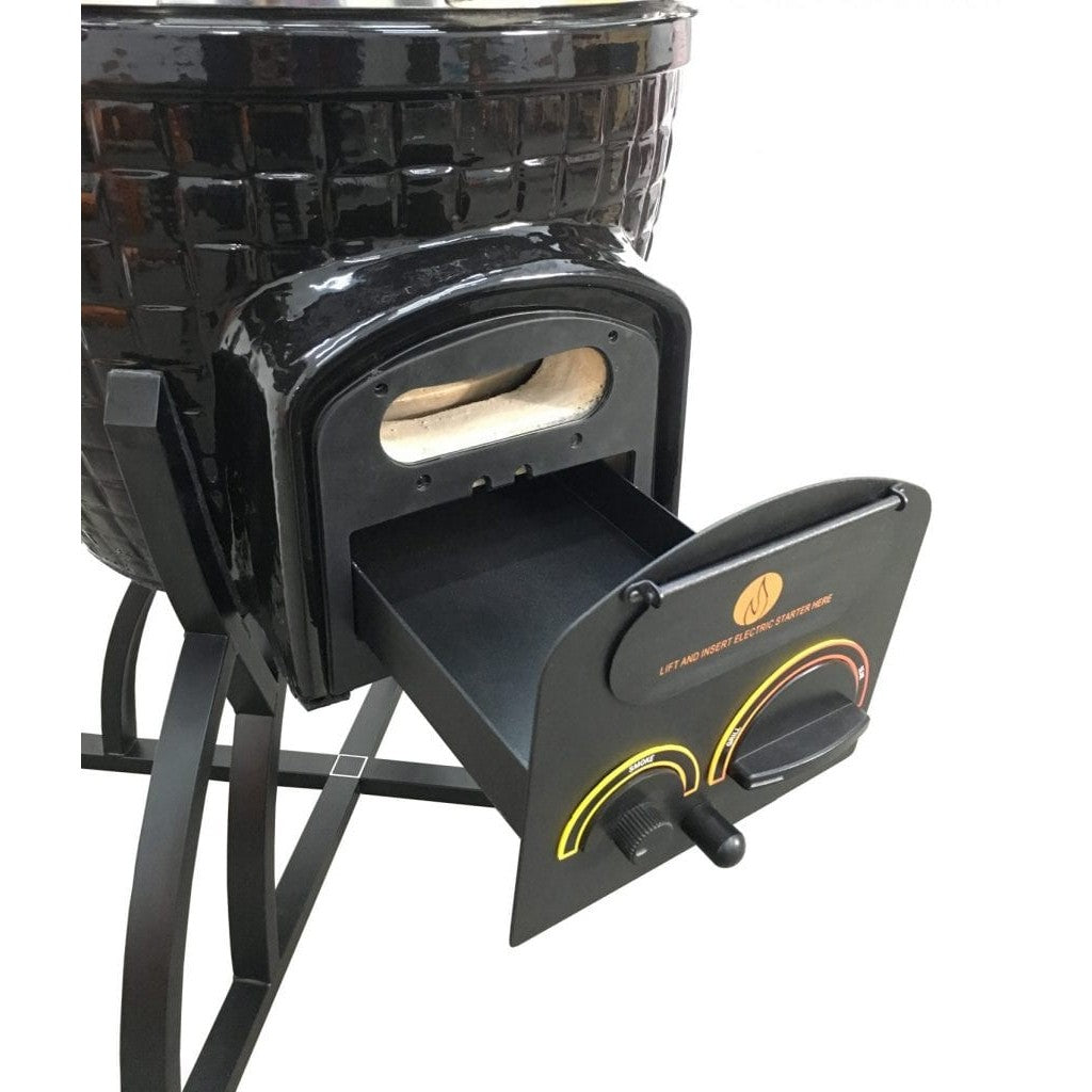 Vision Grills Elite Series XR402 Deluxe Kamado Black - AP1-T10 - BetterPatio.com
