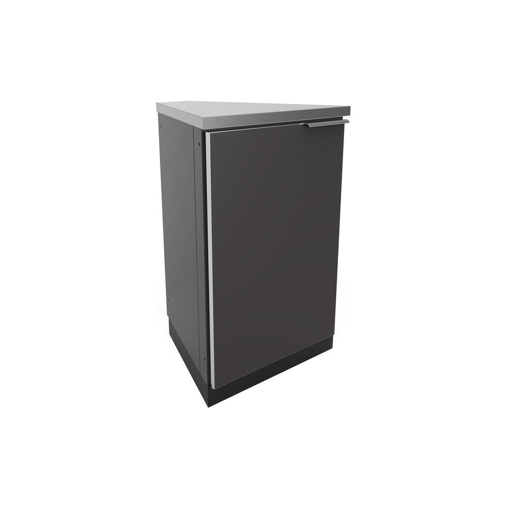 NewAge Outdoor Kitchen 45-Degree Corner Cabinets in Slate Gray (Set of 2) 65205 - BetterPatio.com