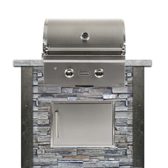 RTA Outdoor Living 4 Foot Grill Island with Coyote Drop in Grill - RTAC-G4