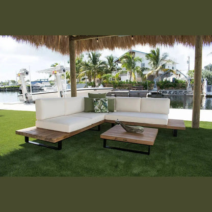 Norman's Cay 3-Piece Sectional | Hospitality Rattan Patio