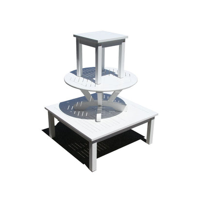 Douglas Nance Classic White 42” Square Conversation Table DN5242W - BetterPatio.com