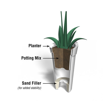 Mayne Creston 28" Tall Planter 5881 - BetterPatio.com