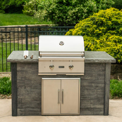 RTA Outdoor Living 5 ft Grill Island with Coyote 28-Inch Grill RTAC-G5 - BetterPatio.com