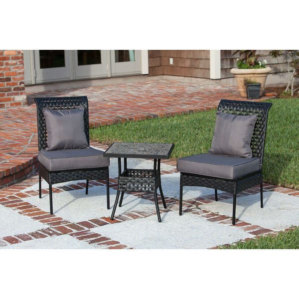 Patio Sense Havasu All Weather Wicker 3pc. Bistro Set 61470 - BetterPatio.com