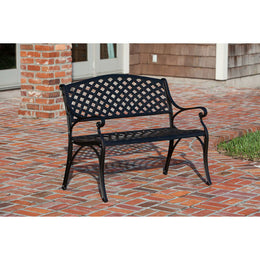 Patio Sense Antique Bronze Cast Aluminum Patio Bench 61491