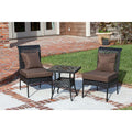 Patio Sense Zuni All Weather Wicker 3 Piece Bistro Set 61544