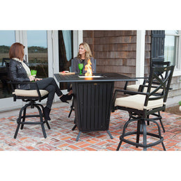 Fire Sense High Mission Gas Fire Pit Bar Set 61612