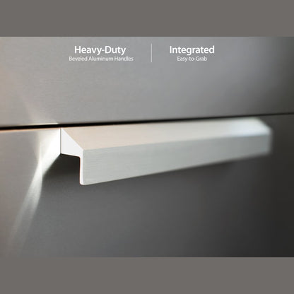 NewAge Outdoor Kitchen 3-Drawer Cabinet in Stainless Steel 65002 - BetterPatio.com