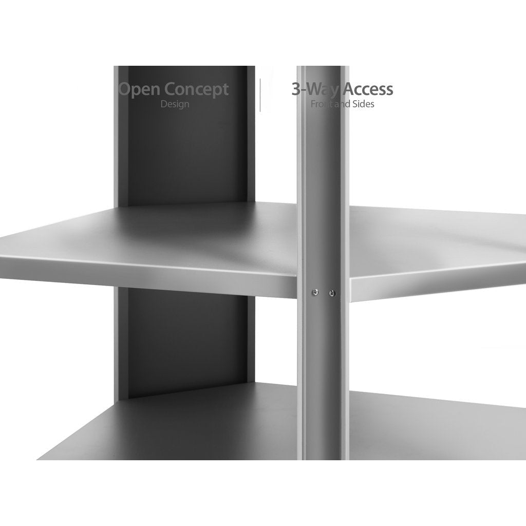 NewAge Outdoor Kitchen 90-Degree Corner Shelf in Stainless Steel 65006 - BetterPatio.com