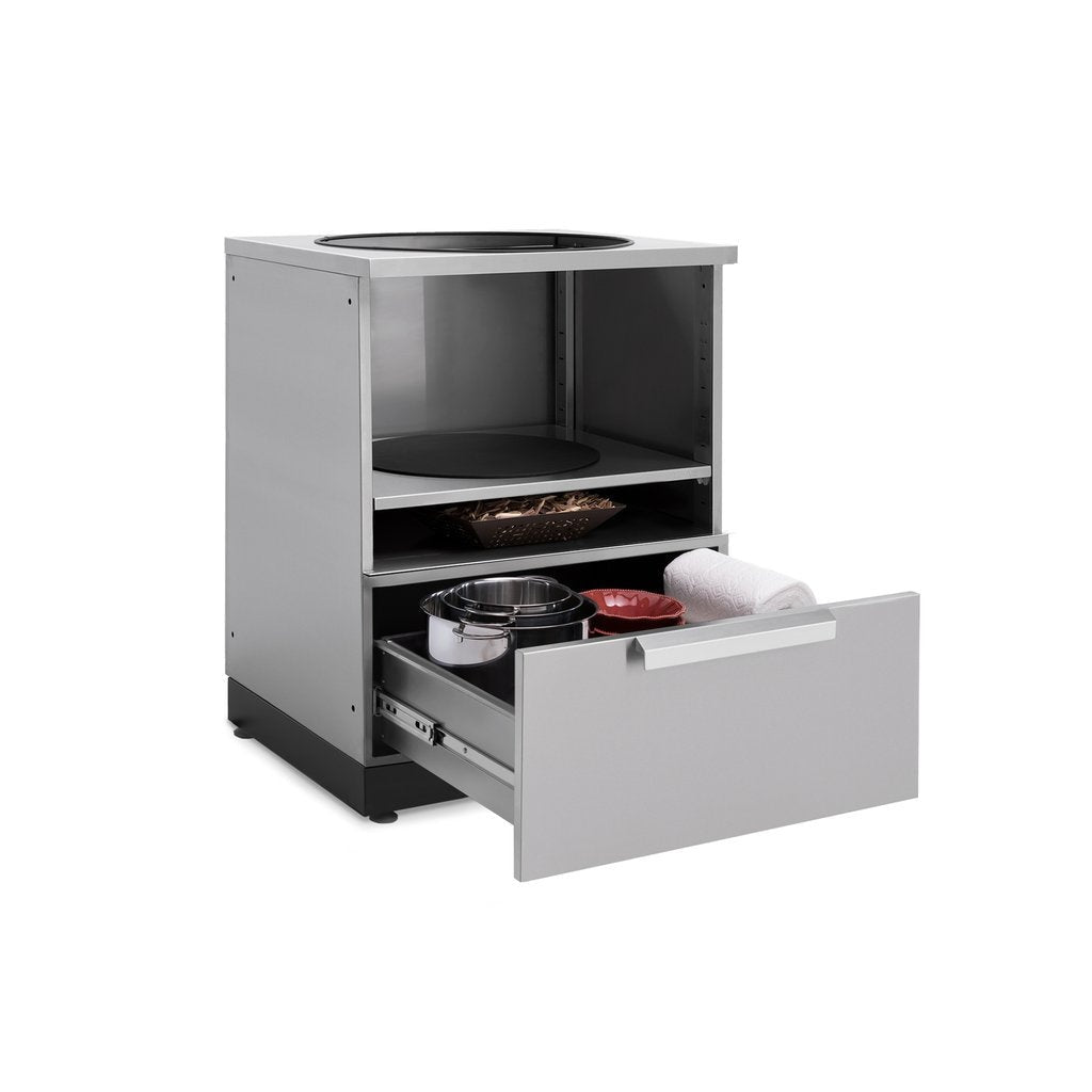 NewAge Outdoor Kitchen Kamado Cabinet in Stainless Steel 65010 - BetterPatio.com