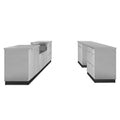 NewAge Outdoor Kitchen 9 PC Cabinet Set in Stainless Steel with Countertops 65063