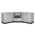NewAge Outdoor Kitchen 6 PC Cabinet Set in Stainless Steel with Covers 65177