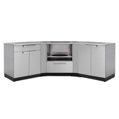 NewAge Outdoor Kitchen 6 PC Cabinet Set in Stainless Steel with Covers 65177 - BetterPatio.com