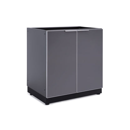 NewAge Outdoor Kitchen 2-Door Cabinet in Slate Gray 65200 - BetterPatio.com