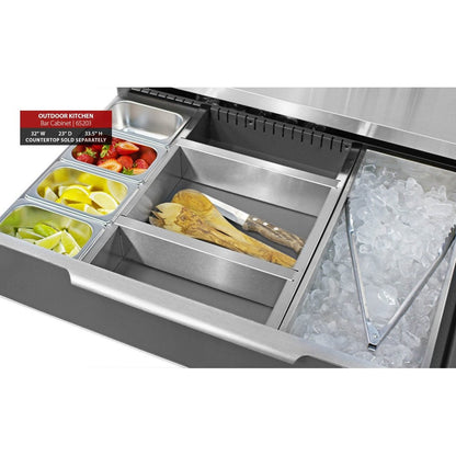 NewAge Outdoor Kitchen Bar Cabinet in Slate Gray 65203 - BetterPatio.com