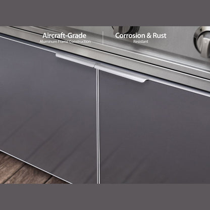 NewAge Outdoor Kitchen 40 in. Insert Grill Cabinet in Slate Gray 65209 - BetterPatio.com