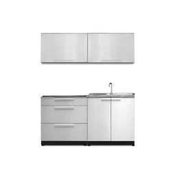 NewAge Outdoor Kitchen 4 PC Cabinet Set in Stainless Steel 66041