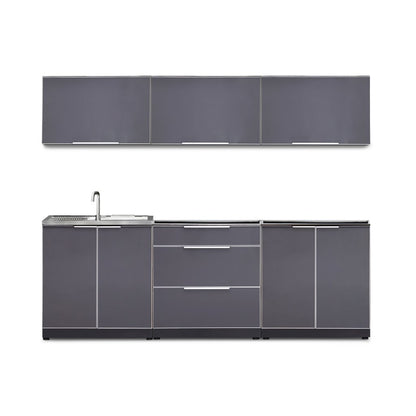 NewAge Outdoor Kitchen 6 PC Cabinet Set in Slate Gray 66250 - BetterPatio.com
