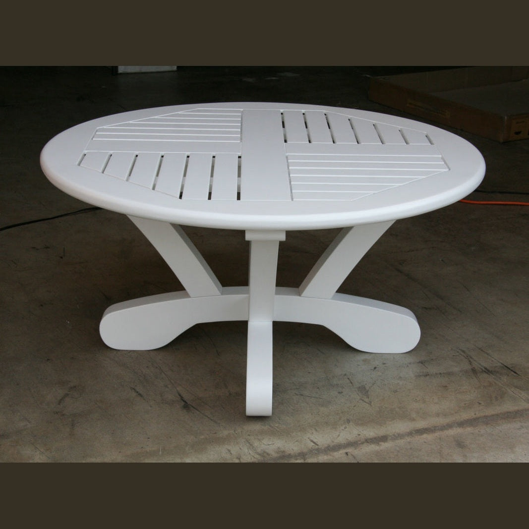 Douglas Nance Cayman White 36” Round Conversation Table DN2270W - BetterPatio.com