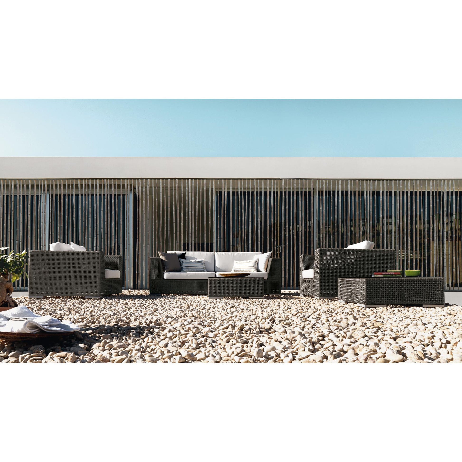 Hospitality Rattan Soho 6 piece Sectional Set 6 PC SET-903-LC - BetterPatio.com