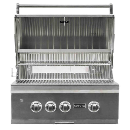 RTA Outdoor Living 6 ft Premium Grill Island with Coyote 30 Inch S-Series Grill RTAC-G6-P - BetterPatio.com