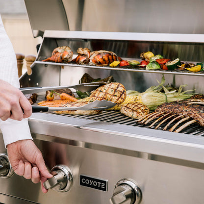 RTA Outdoor Living 6 ft Grill Island with Coyote 34 Inch C-Series Grill RTAC-G6 - BetterPatio.com