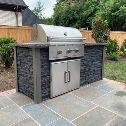 RTA Outdoor Living 6 ft Grill Island with Coyote 34 Inch C-Series Grill RTAC-G6 - BetterPatio.com