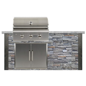 RTA Outdoor Living 6 ft Grill Island with Coyote 34 Inch C-Series Grill RTAC-G6 - BetterPatio.com