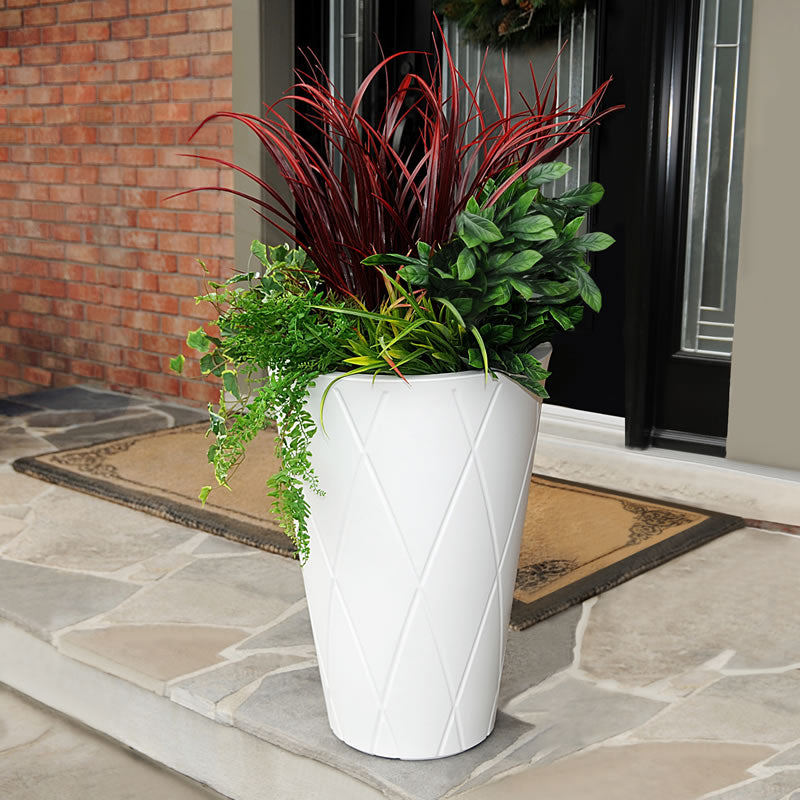 Mayne Versailles 26" Tall Round Planter 5891 - BetterPatio.com