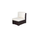 Source Furniture Lucaya Armless Chair, Espresso