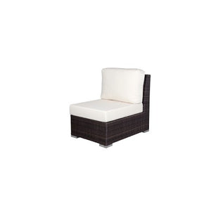 Source Furniture Lucaya Armless Chair, Espresso - BetterPatio.com