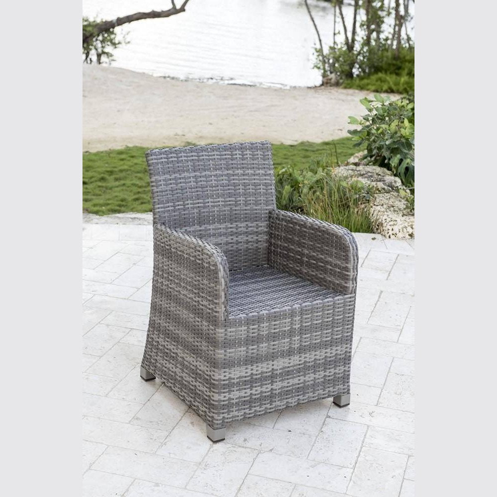 Panama Jack Bridgehampton Woven Armchair PJO-1701-GRY-AC - BetterPatio.com