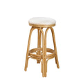 Carmen Indoor Swivel Rattan & Wicker 24 inch Counterstool in Natural Finish 804-6095-NAT-C