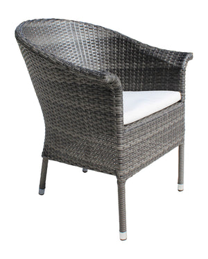 Ultra Stackable Woven Armchair with Cushion | Hospitality Rattan Patio