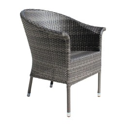Ultra Stackable Woven Armchair 890-1130-GRY