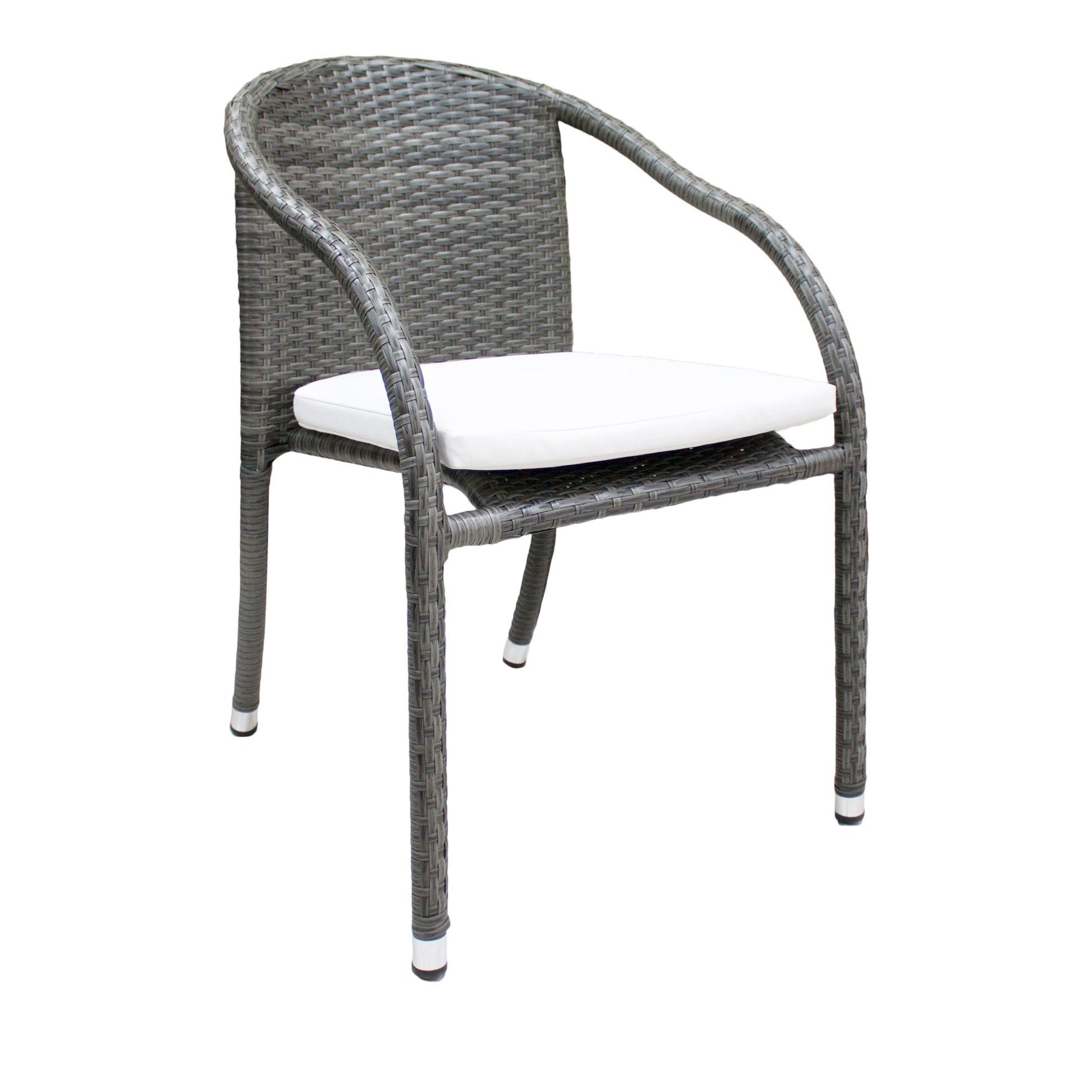 Ultra Stackable Woven Armchair with Cushion | Hospitality Rattan Patio