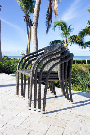 Ultra Stackable Woven Armchair | Hospitality Rattan Patio