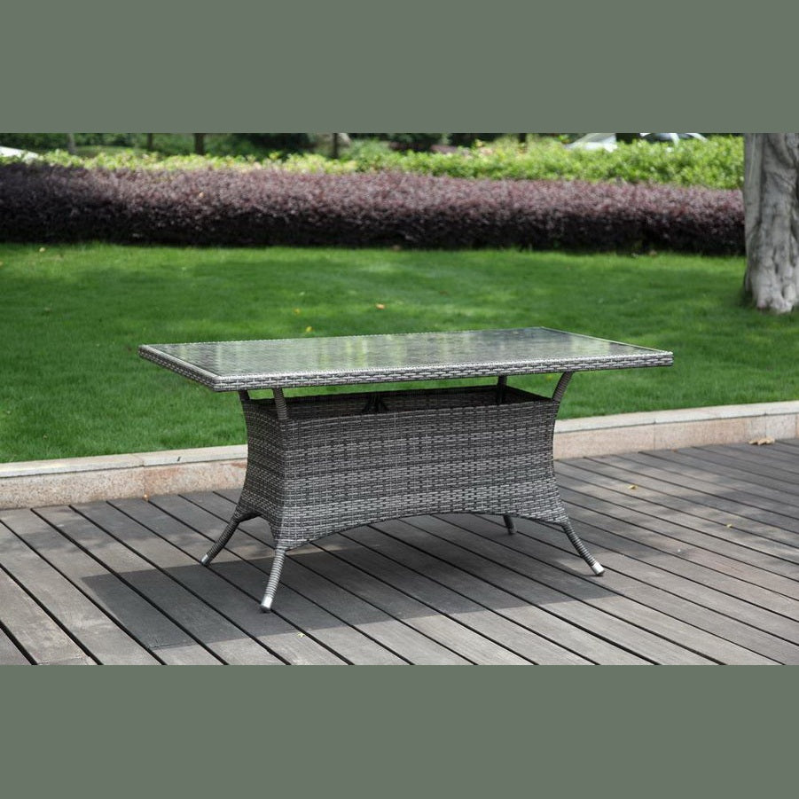 Ultra 7-Piece Woven Armchair Dining Set with Cushions | Hospitality Rattan Patio