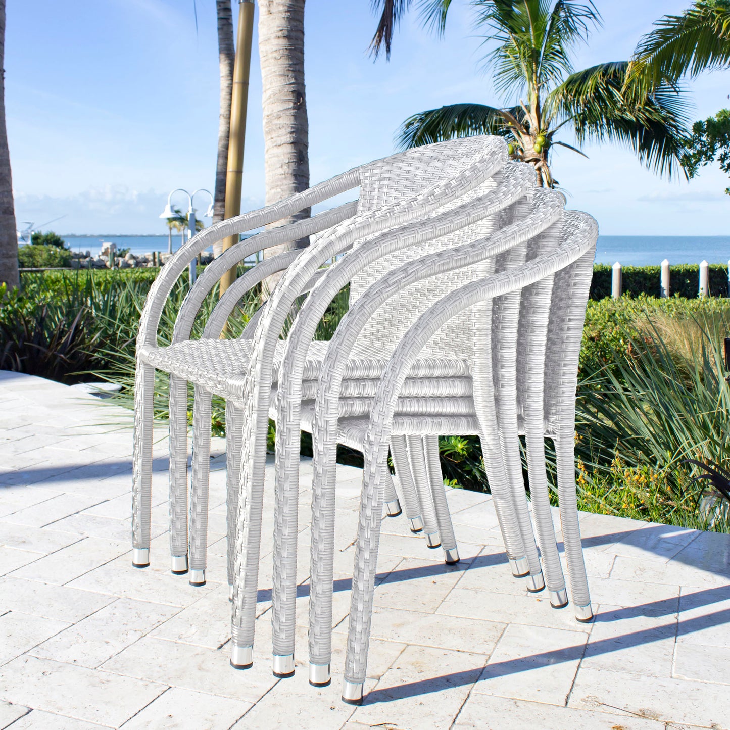 Athens Stackable Woven Armchair | Hospitality Rattan Patio