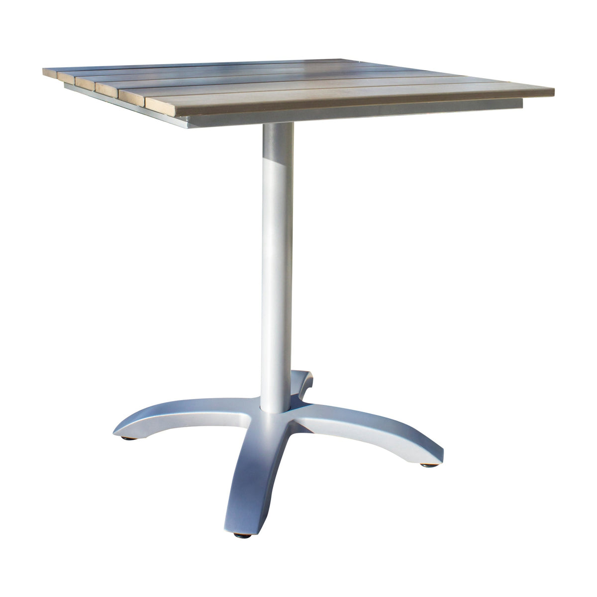 Ultra 28" Slatted Artificial Wood Table | Hospitality Rattan Patio