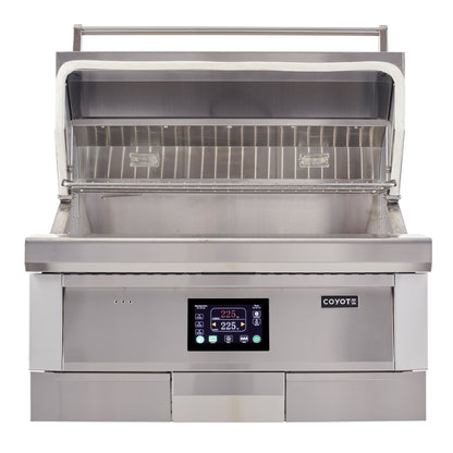 RTA Outdoor Living 8 Foot Premium Grill Island with Coyote Luxury 36-inch Pellet Grill RTAC-G8-P - BetterPatio.com