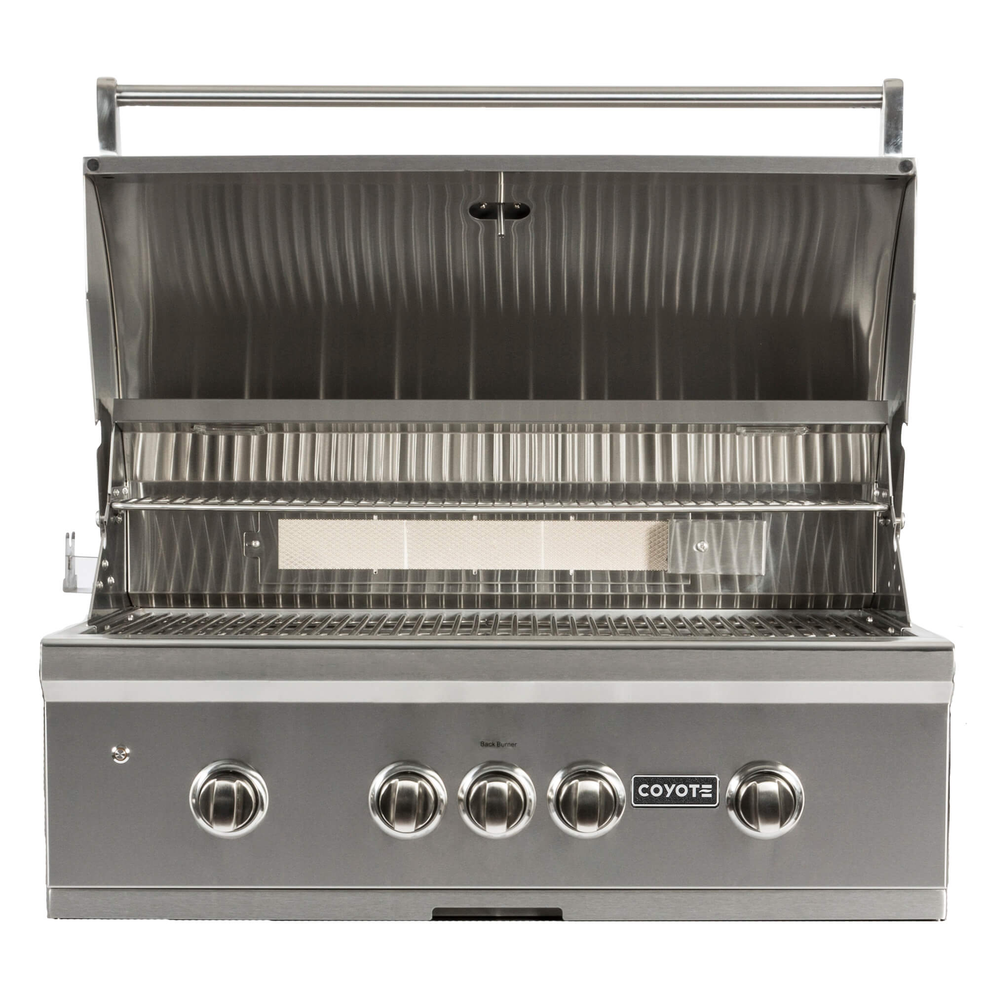 RTA Outdoor Living 8 Foot Premium Grill Island with Coyote Luxury 36-inch Pellet Grill RTAC-G8-P - BetterPatio.com