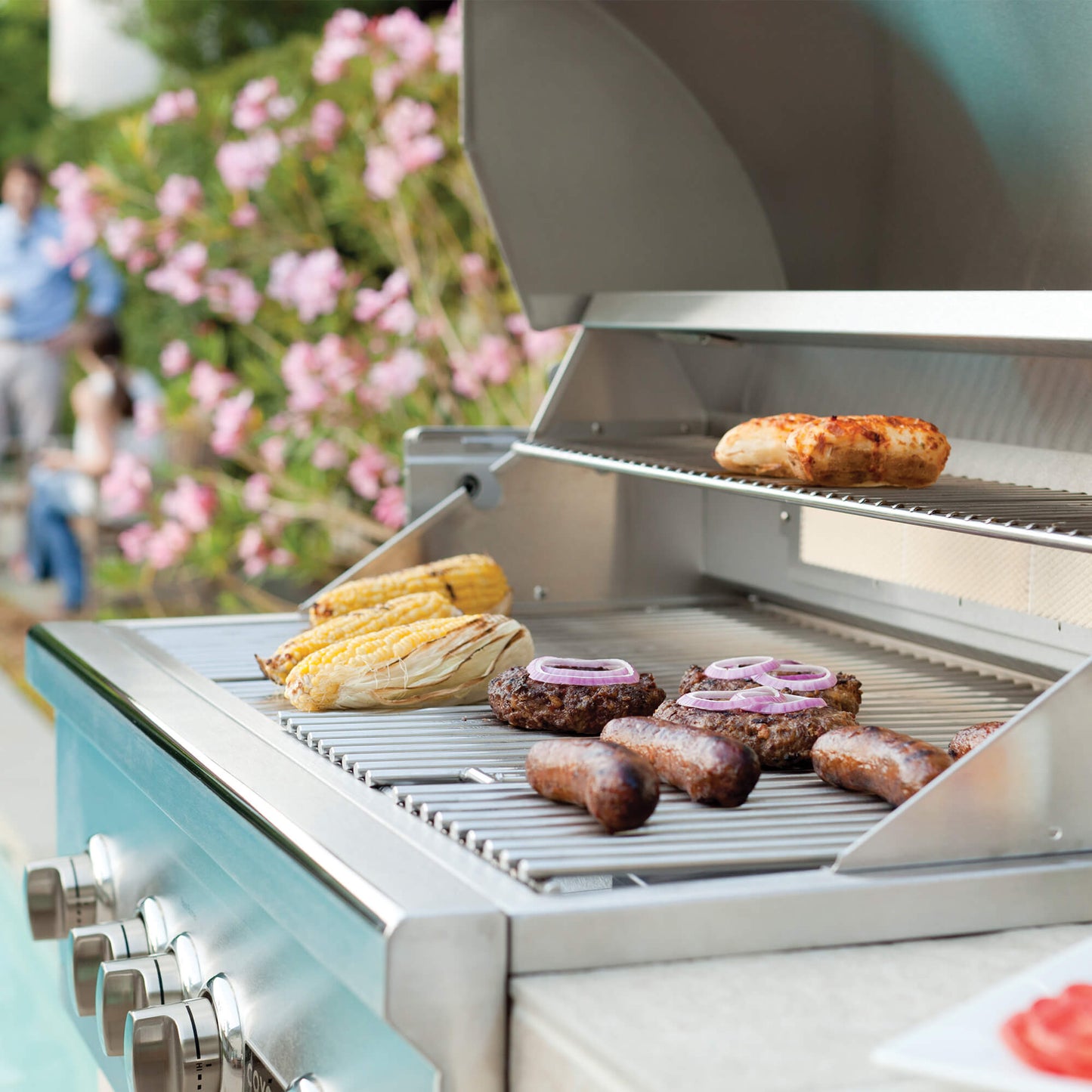 RTA Outdoor Living 8 Foot Premium Grill Island with Coyote Luxury 36-inch Pellet Grill RTAC-G8-P - BetterPatio.com
