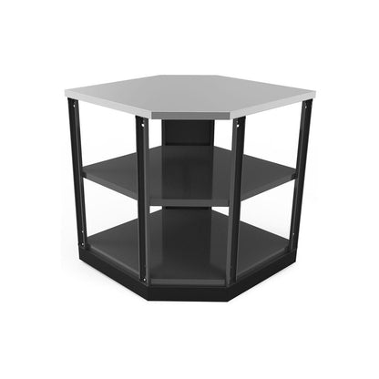 NewAge Outdoor Kitchen 90-Degree Corner Shelf in Slate Gray 65206 - BetterPatio.com