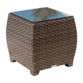 Fiji End Table with Glass