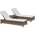 Fiji 3-Piece Chaise Lounge Set with Cushions