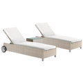 Rubix 3-Piece Chaise Lounge Set with Cushions
