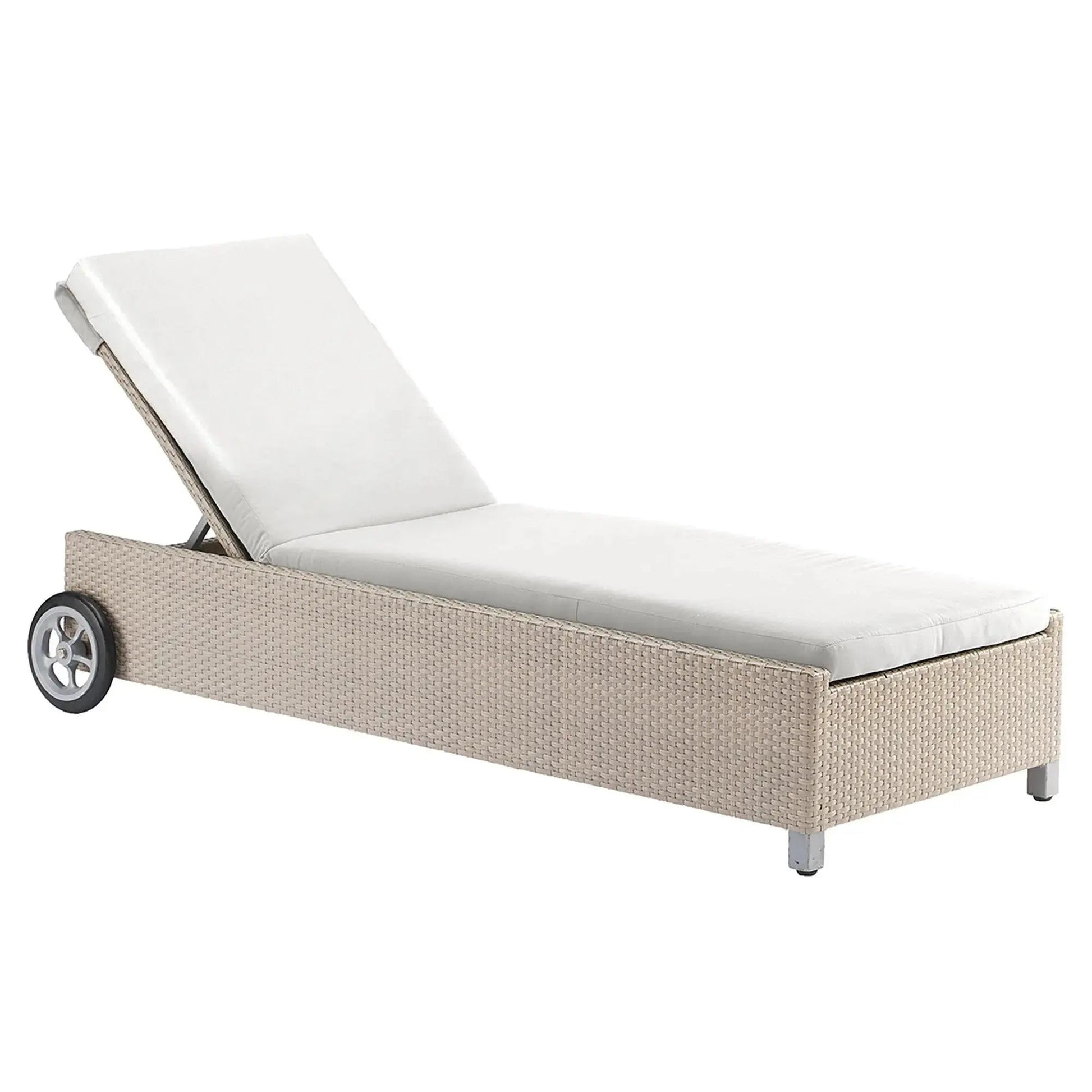 Rubix Chaise Lounge with Cushion | Hospitality Rattan Patio